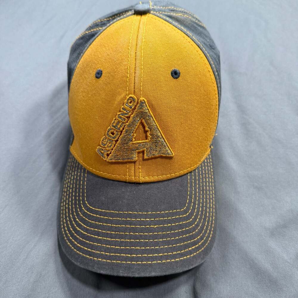 Clean Ascend Logo Baseball Cap Hat Yellow Outdoor Wear